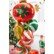 Helium Ballon Candy Rood Leeg 35cm Helium Ballon Candy Rood Leeg 35cm