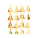 Deurgordijn Kerstbomen Goud 2,45m Deurgordijn Kerstbomen Goud 2,45m