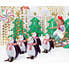 Deurgordijn Kerstbomen Goud 2,45m Deurgordijn Kerstbomen Goud 2,45m