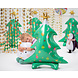 Deurgordijn Kerstbomen Goud 2,45m Deurgordijn Kerstbomen Goud 2,45m