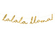 Banner Lalala Llama Goud 82cm Banner Lalala Llama Goud 82cm