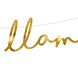 Banner Lalala Llama Goud 82cm Banner Lalala Llama Goud 82cm