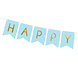 Banner Happy Birthday Lichtblauw 1,75m Banner Happy Birthday Lichtblauw 1,75m