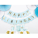 Banner Happy Birthday Lichtblauw 1,75m Banner Happy Birthday Lichtblauw 1,75m