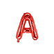 Folie Ballon Letter A Rood Leeg 35cm Folie Ballon Letter A Rood Leeg 35cm