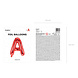 Folie Ballon Letter A Rood Leeg 35cm Folie Ballon Letter A Rood Leeg 35cm