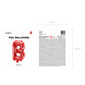 Folie Ballon Letter B Rood Leeg 35cm Folie Ballon Letter B Rood Leeg 35cm