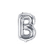 Folie Ballon Letter B Zilver Leeg 35cm Folie Ballon Letter B Zilver Leeg 35cm