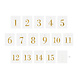 Tafelnummerstickers 1 Tm 15 12cm 30st Tafelnummerstickers 1 Tm 15 12cm 30st
