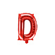 Folie Ballon Letter D Rood Leeg 35cm Folie Ballon Letter D Rood Leeg 35cm