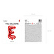 Folie Ballon Letter E Rood Leeg 35cm Folie Ballon Letter E Rood Leeg 35cm