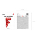 Folie Ballon Letter F Rood Leeg 35cm Folie Ballon Letter F Rood Leeg 35cm