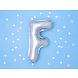 Folie Ballon Letter E Zilver Leeg 35cm Folie Ballon Letter E Zilver Leeg 35cm