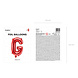 Folie Ballon Letter G Rood Leeg 35cm Folie Ballon Letter G Rood Leeg 35cm