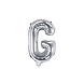 Folie Ballon Letter G Zilver Leeg 35cm Folie Ballon Letter G Zilver Leeg 35cm