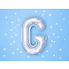 Folie Ballon Letter G Zilver Leeg 35cm Folie Ballon Letter G Zilver Leeg 35cm