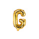 Folie Ballon Letter G Goud Leeg 35cm Folie Ballon Letter G Goud Leeg 35cm