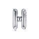 Folie Ballon Letter H Zilver Leeg 35cm Folie Ballon Letter H Zilver Leeg 35cm