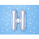 Folie Ballon Letter H Zilver Leeg 35cm Folie Ballon Letter H Zilver Leeg 35cm