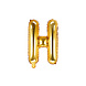 Folie Ballon Letter H Goud Leeg 35cm Folie Ballon Letter H Goud Leeg 35cm