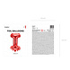 Folie Ballon Letter I Rood Leeg 35cm Folie Ballon Letter I Rood Leeg 35cm