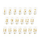 Tafelnummers Gouden Cijfers 12cm 20st Tafelnummers Gouden Cijfers 12cm 20st