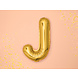 Folie Ballon Letter J Goud Leeg 35cm Folie Ballon Letter J Goud Leeg 35cm