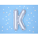Folie Ballon Letter K Zilver Leeg 35cm Folie Ballon Letter K Zilver Leeg 35cm