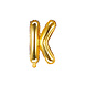 Folie Ballon Letter K Goud Leeg 35cm Folie Ballon Letter K Goud Leeg 35cm