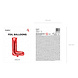 Folie Ballon Letter L Rood Leeg 35cm Folie Ballon Letter L Rood Leeg 35cm