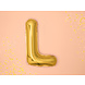 Folie Ballon Letter L Goud Leeg 35cm Folie Ballon Letter L Goud Leeg 35cm
