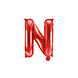 Folie Ballon Letter N Rood Leeg 35cm Folie Ballon Letter N Rood Leeg 35cm