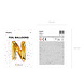 Folie Ballon Letter N Goud Leeg 35cm Folie Ballon Letter N Goud Leeg 35cm
