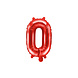 Folie Ballon Letter O Rood Leegd 35cm Folie Ballon Letter O Rood Leegd 35cm