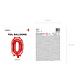 Folie Ballon Letter O Rood Leegd 35cm Folie Ballon Letter O Rood Leegd 35cm