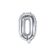 Folie Ballon Letter O Zilver Leeg 35cm Folie Ballon Letter O Zilver Leeg 35cm