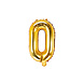 Folie Ballon Letter O Goud Leeg 35cm Folie Ballon Letter O Goud Leeg 35cm