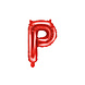 Folie Ballon Letter P Rood Leeg 35cm Folie Ballon Letter P Rood Leeg 35cm
