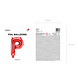Folie Ballon Letter P Rood Leeg 35cm Folie Ballon Letter P Rood Leeg 35cm