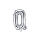 Folie Ballon Letter Q Zilver Leeg 35cm Folie Ballon Letter Q Zilver Leeg 35cm
