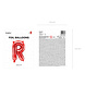Folie Ballon Letter R Rood Leeg 35cm Folie Ballon Letter R Rood Leeg 35cm