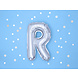 Folie Ballon Letter R Zilver Leeg 35cm Folie Ballon Letter R Zilver Leeg 35cm