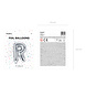 Folie Ballon Letter R Zilver Leeg 35cm Folie Ballon Letter R Zilver Leeg 35cm