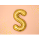 Folie Ballon Letter S Goud Leeg 35cm Folie Ballon Letter S Goud Leeg 35cm
