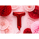 Folie Ballon Letter T Rood Leeg 35cm Folie Ballon Letter T Rood Leeg 35cm
