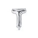 Folie Ballon Letter T Zilver Leeg 35cm Folie Ballon Letter T Zilver Leeg 35cm
