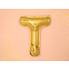 Folie Ballon Letter T Goud Leeg 35cm Folie Ballon Letter T Goud Leeg 35cm