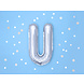 Folie Ballon Letter U Zilver Leeg 35cm Folie Ballon Letter U Zilver Leeg 35cm
