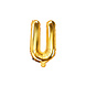Folie Ballon Letter U Goud Leeg 35cm Folie Ballon Letter U Goud Leeg 35cm