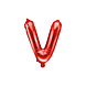 Folie Ballon Letter V Rood Leeg 35cm Folie Ballon Letter V Rood Leeg 35cm